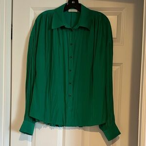 Ramy Brook Vibrant Green Men's Button Down Shirt